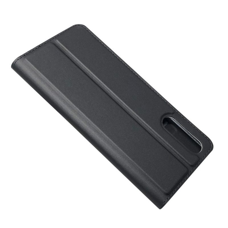 Flip Kotelot Sony Xperia 10 II Złoty Czarny Etui na Telefon Zapięcie Magnetyczne