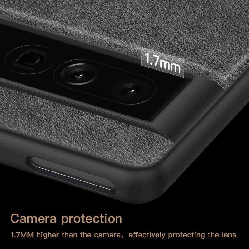 Futerały do Google Pixel 7 Pro Elegancka Dwoina Skóry Liczi