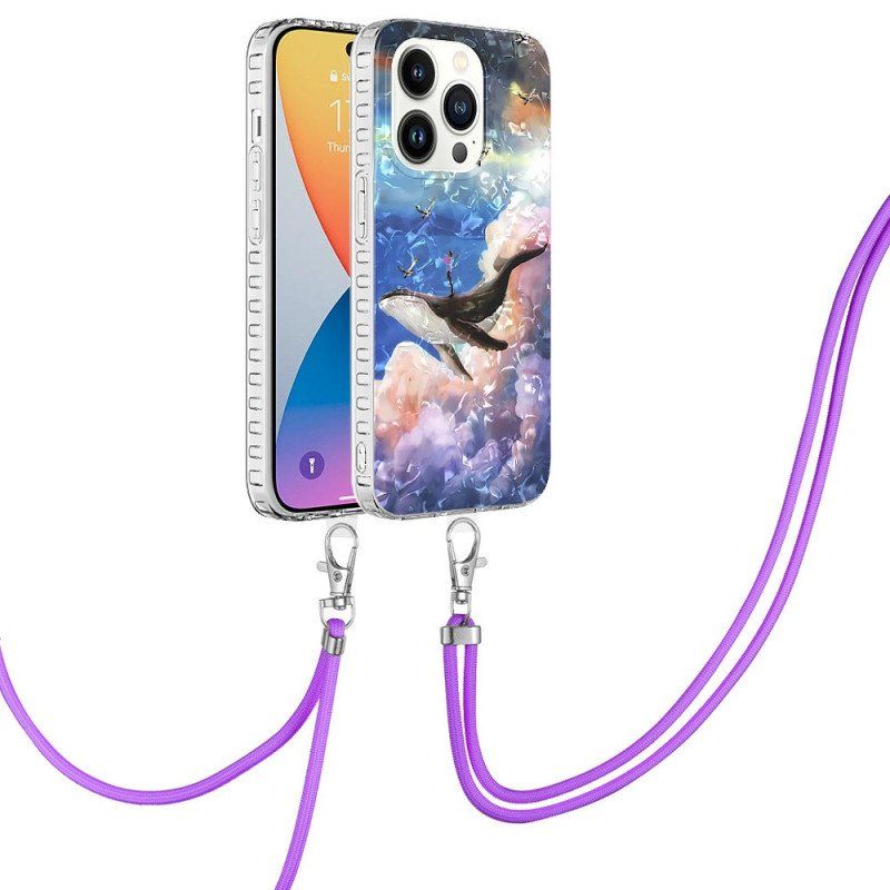 Futerały do iPhone 14 Pro Stylizowany Wieloryb