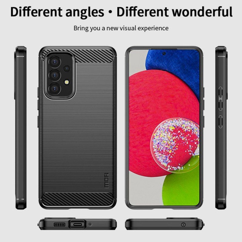 Futerały do Samsung Galaxy A53 5G Szczotkowane Włókno Węglowe Mofi