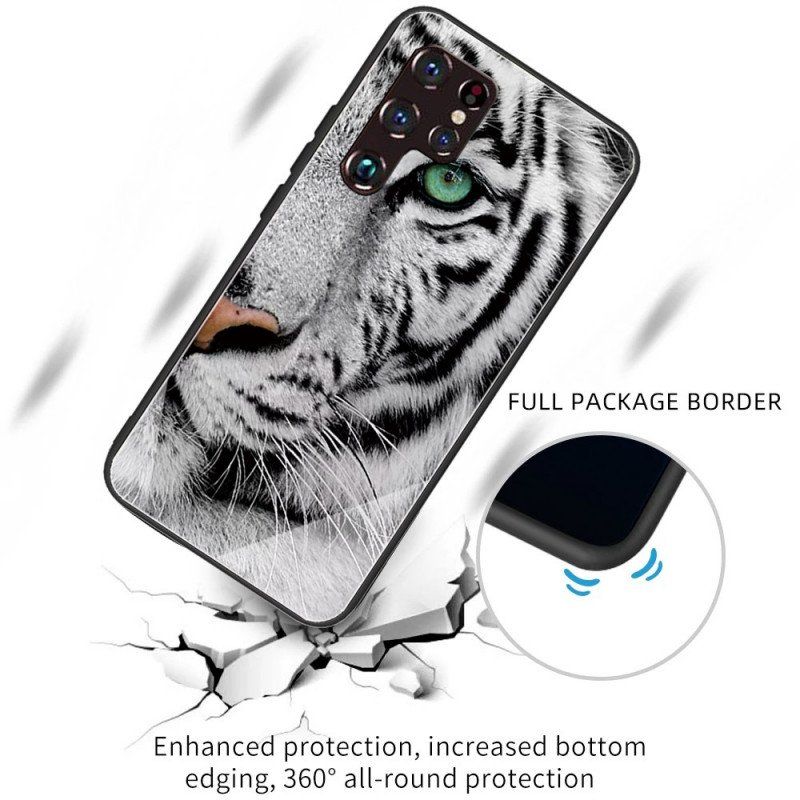 Futerały do Samsung Galaxy S22 Ultra 5G Tygrysie Szkło Hartowane
