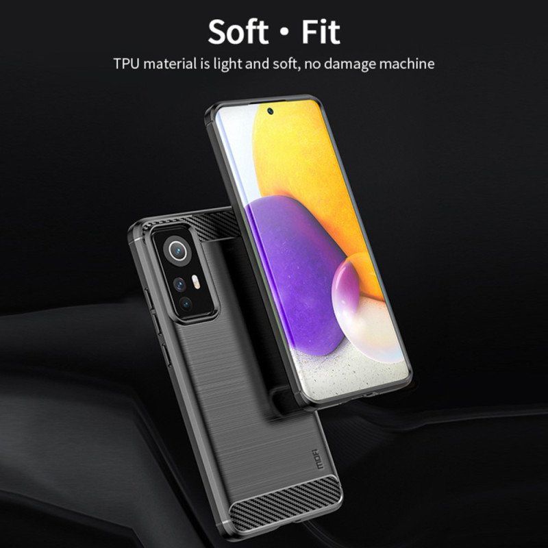 Futerały do Xiaomi 12 Lite Szczotkowane Włókno Węglowe Mofi