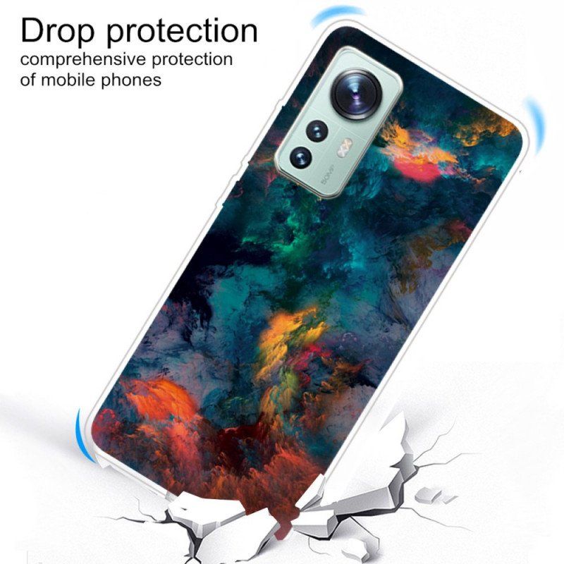 Futerały do Xiaomi 12 Pro Kolorowy Silikon W Chmurze