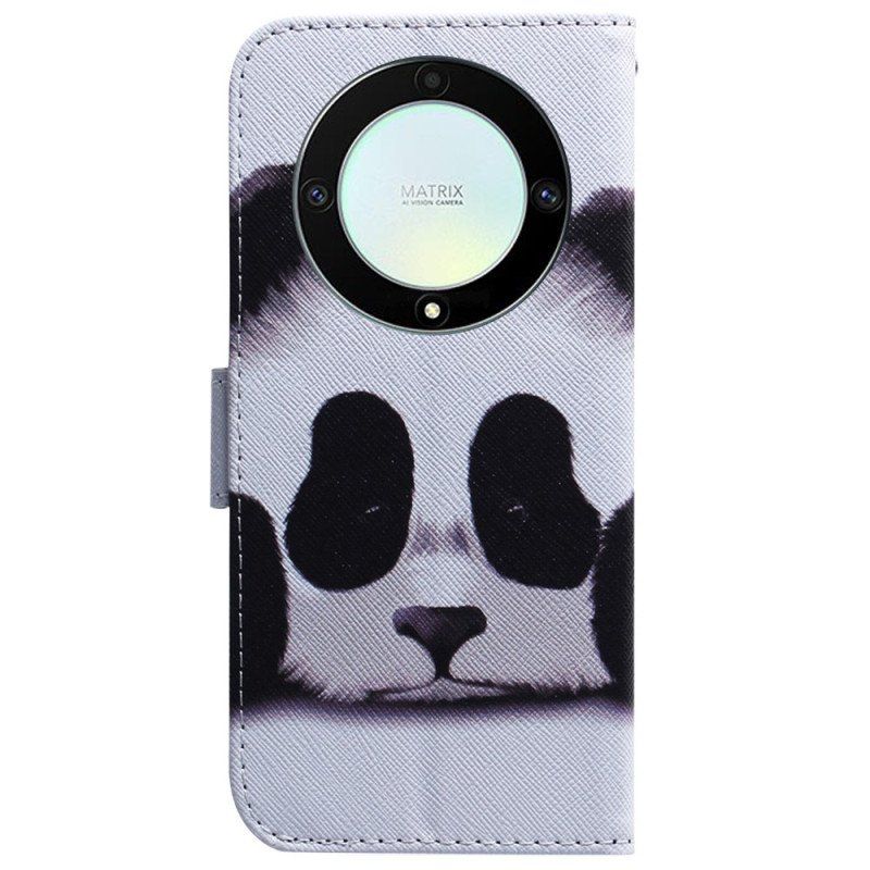 Obudowa Etui Na Telefon do Honor Magic 5 Lite z Łańcuch Paskowata Panda