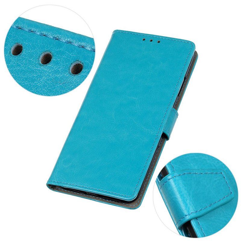 Obudowa Etui Na Telefon do Moto E40 / E30 / E20 Prosty Efekt Błyszczącej Skóry