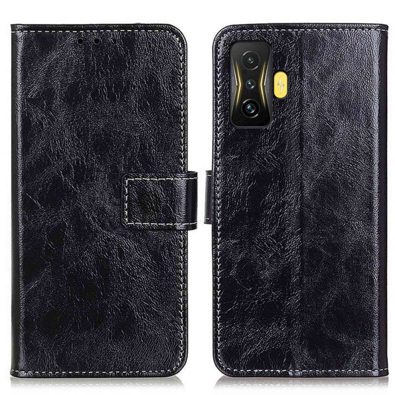 Obudowa Etui Na Telefon do Poco F4 GT Lakierowana Z Widocznymi Szwami