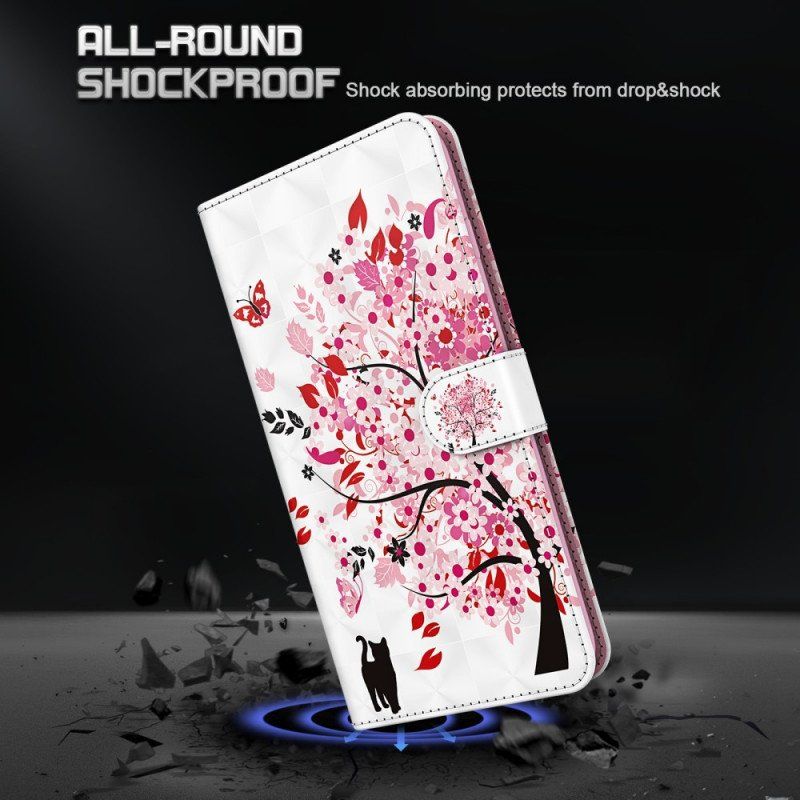 Obudowa Etui Na Telefon do Samsung Galaxy A13 5G / A04s Różowe Drzewo