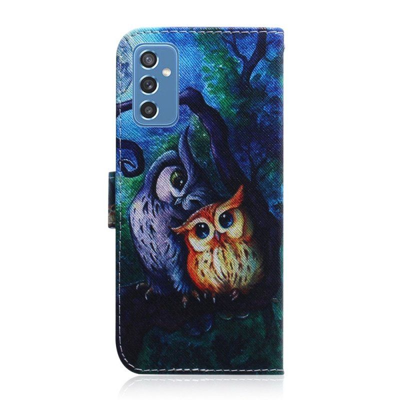 Obudowa Etui Na Telefon do Samsung Galaxy M52 5G Tajemnicze Sowy