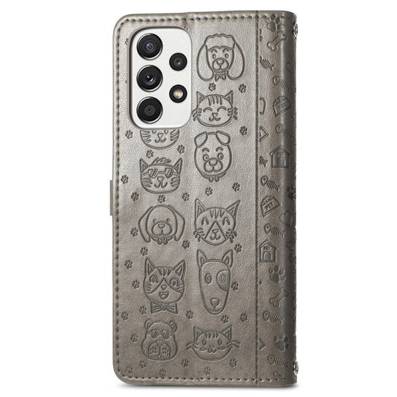 Obudowa Etui Na Telefon do Samsung Galaxy M53 5G Animowane Zwierzęta