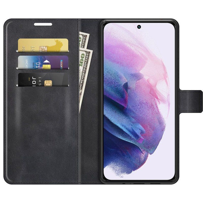 Skórzany Futerał do Samsung Galaxy S22 5G Ultra Sztuczna Skóra