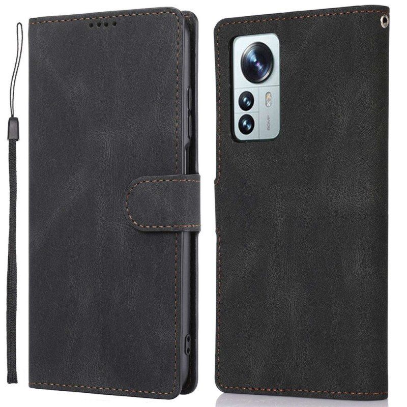 Skórzany Futerał do Xiaomi 12 / 12X Klasyczny Retro